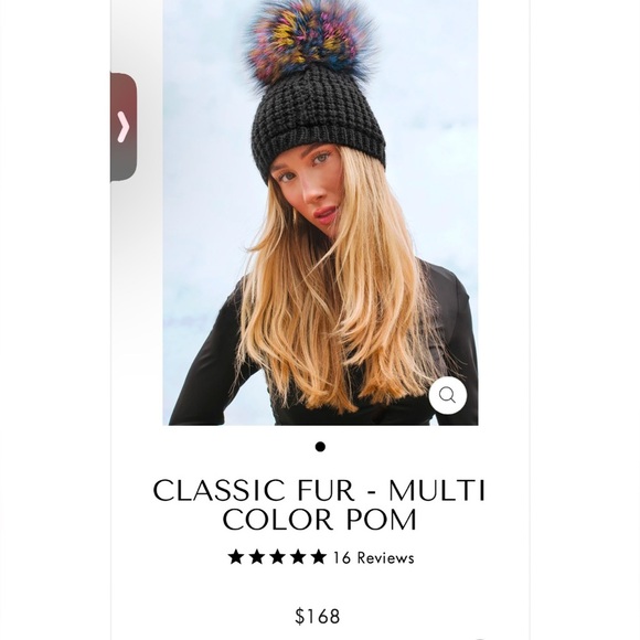 Kyi Kyi Classic Fur Multi Color Pom NEW - Picture 2 of 12